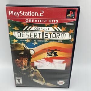 Conflict: Desert Storm (Sony PlayStation 2, 2002) PS2 Complete Tested